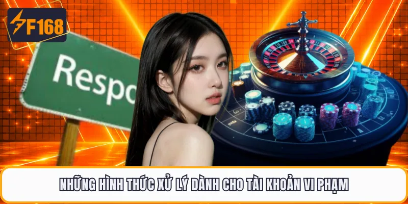 Những hình thức xử lý dành cho tài khoản vi phạm